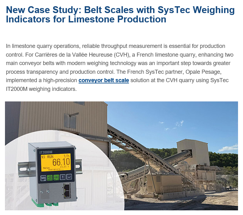 Belt scale weighing indicator