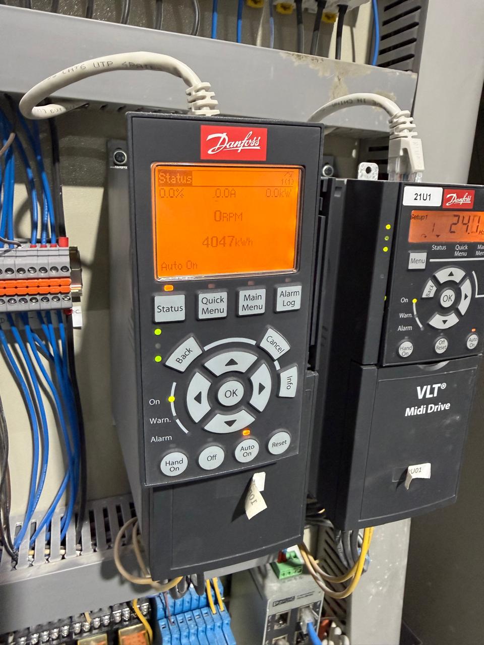 Variable-speed drive and control equipment