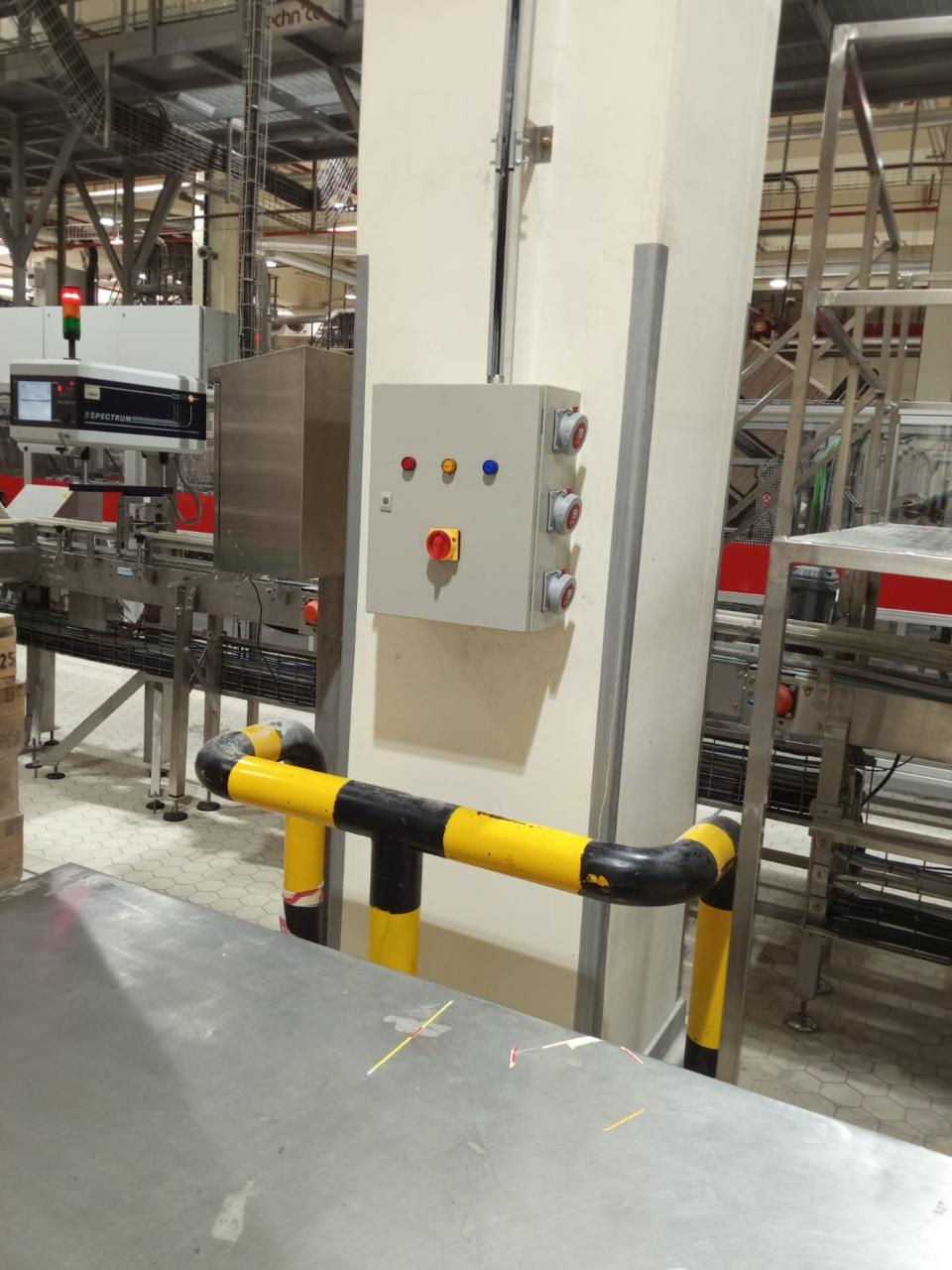 Local control panel at production line