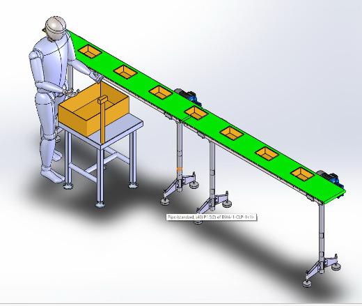 Material-handling / operator station engineering concept.