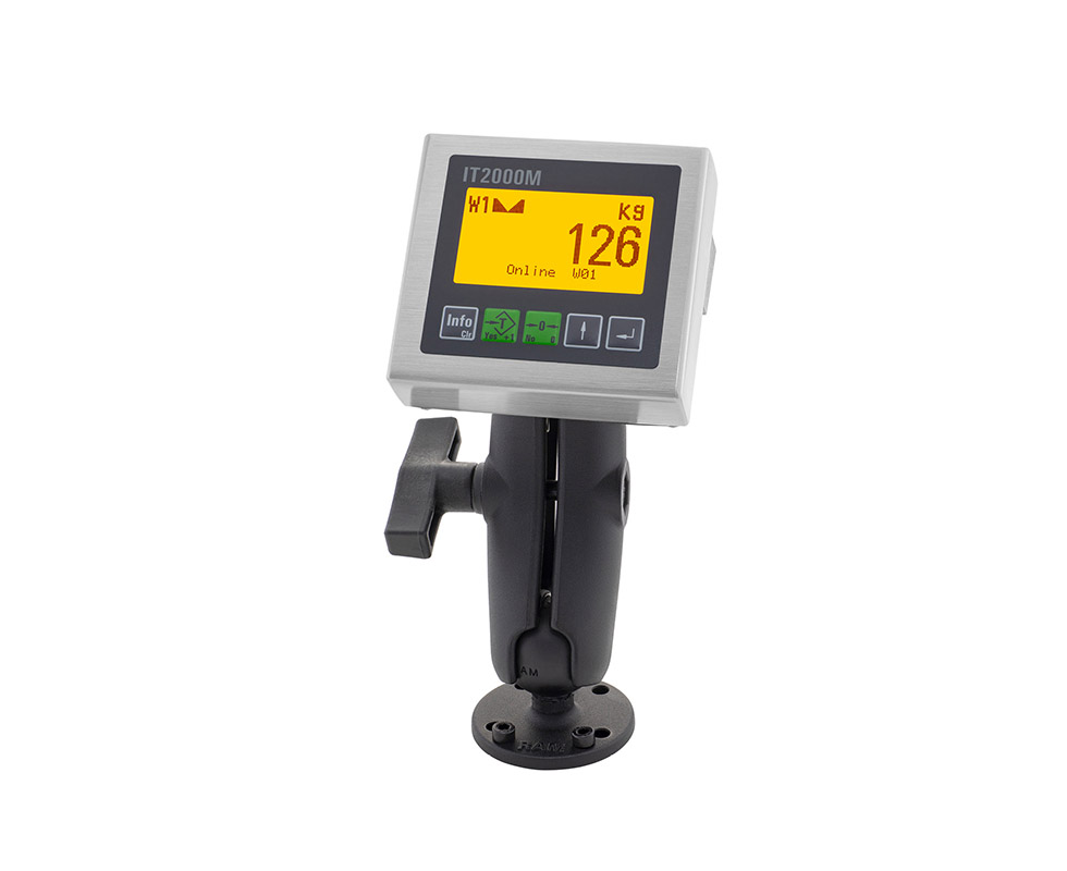 Compact IT2000M-class field weighing display.