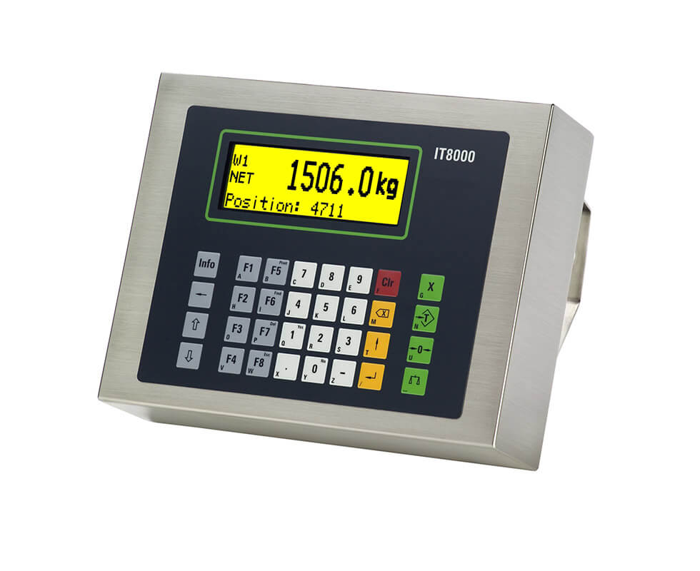 Industrial weighing terminal for transaction control.