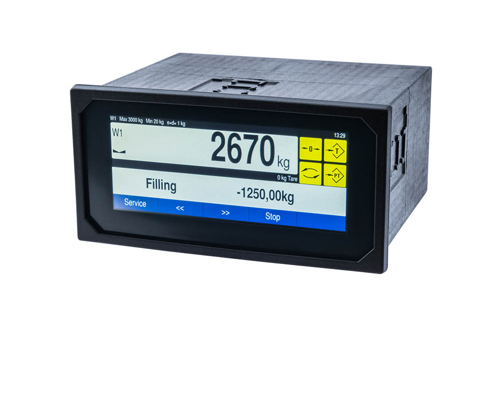 Compact panel indicator for filling / process tasks.