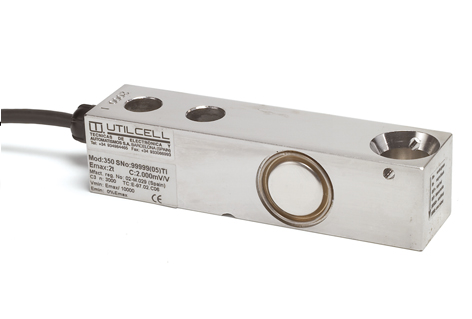 Shear-beam style load-cell configuration.