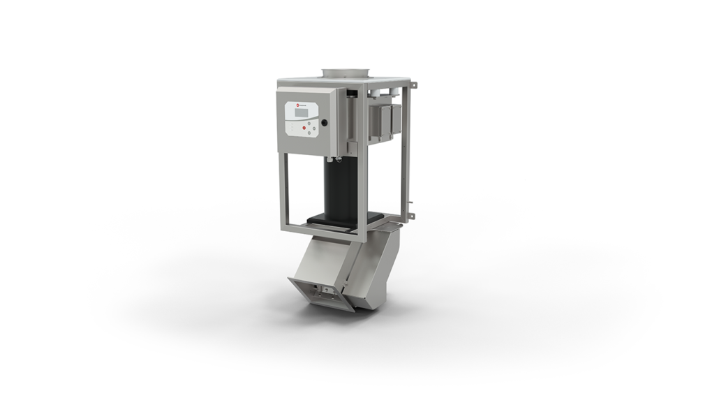 Compact free-fall metal detector / separator.