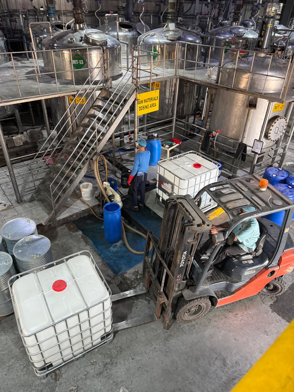 Tank / vessel process area