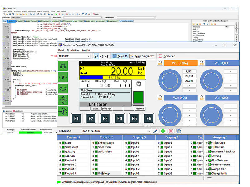 Weighing software development and simulation